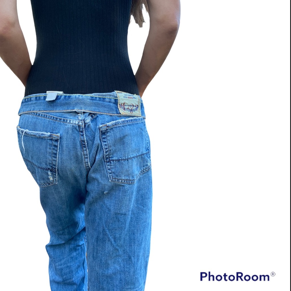 VINTAGE ABERCROMBIE & FITCH ORIGINAL 5 POCKET DENIM MENS BLUE JEANS ⭐️⭐️⭐️⭐️⭐️ - Picture 12 of 16